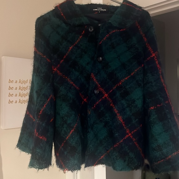 tricot comme des garcons button up cape - Picture 5 of 7